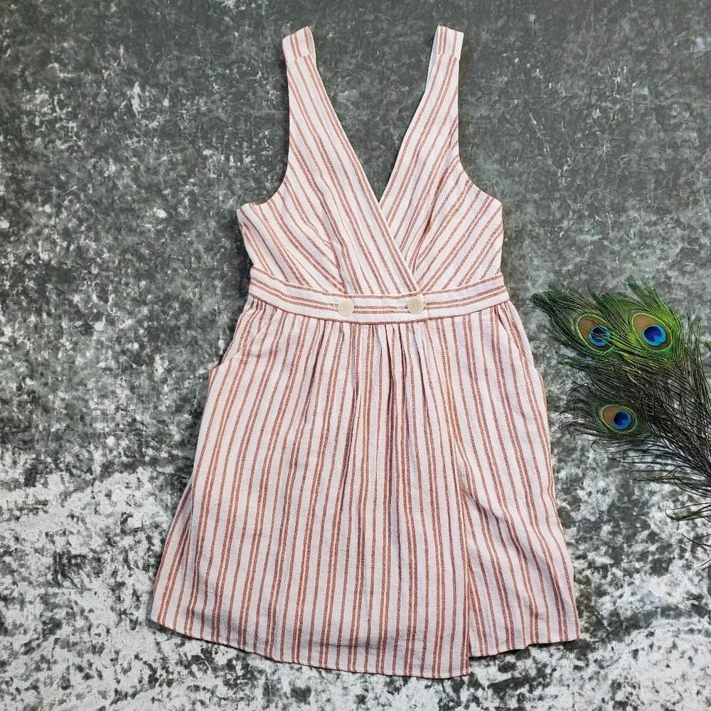 Zara Striped Wrap Dress TRF Collection